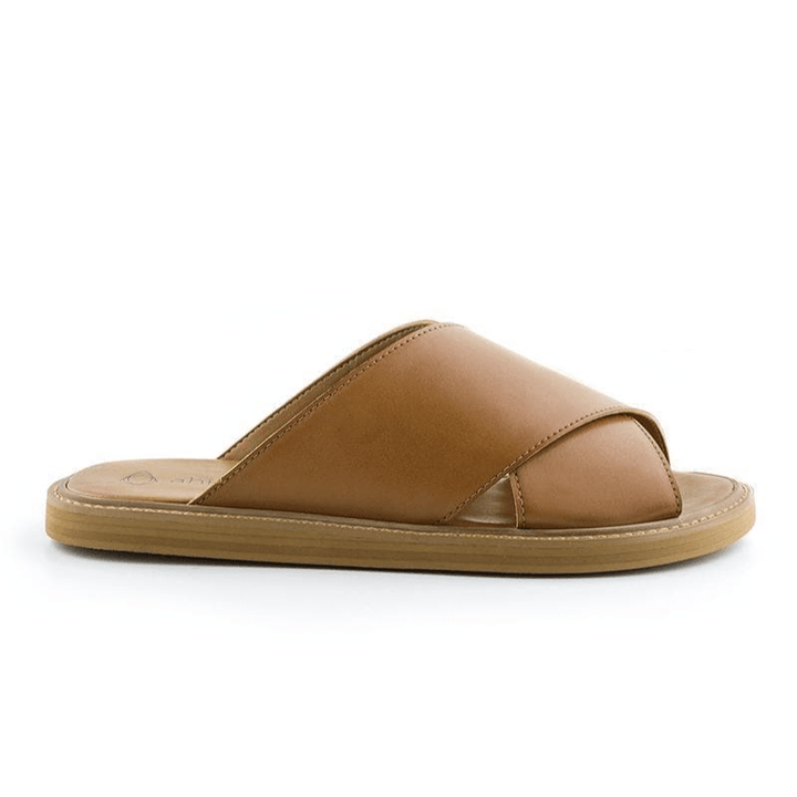 'Mia' women's vegan sandals by Ahimsa - brown