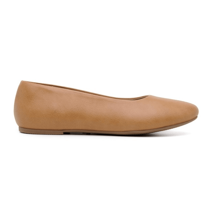 'Nelita' vegan women's flat by Ahimsa - tan