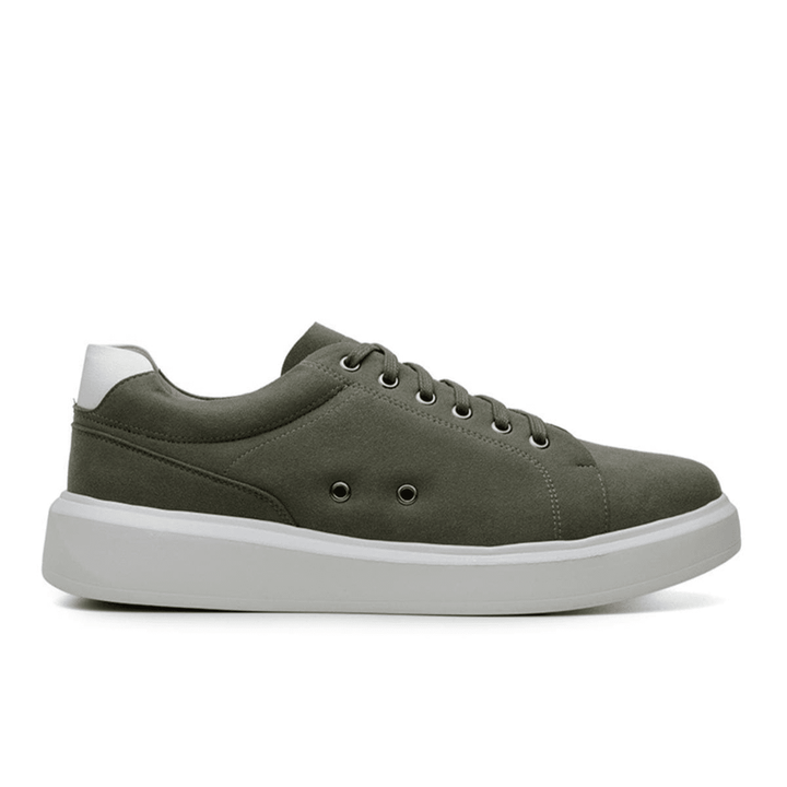 'Milano' men's vegan sneaker by Vincente Verde - dark olive