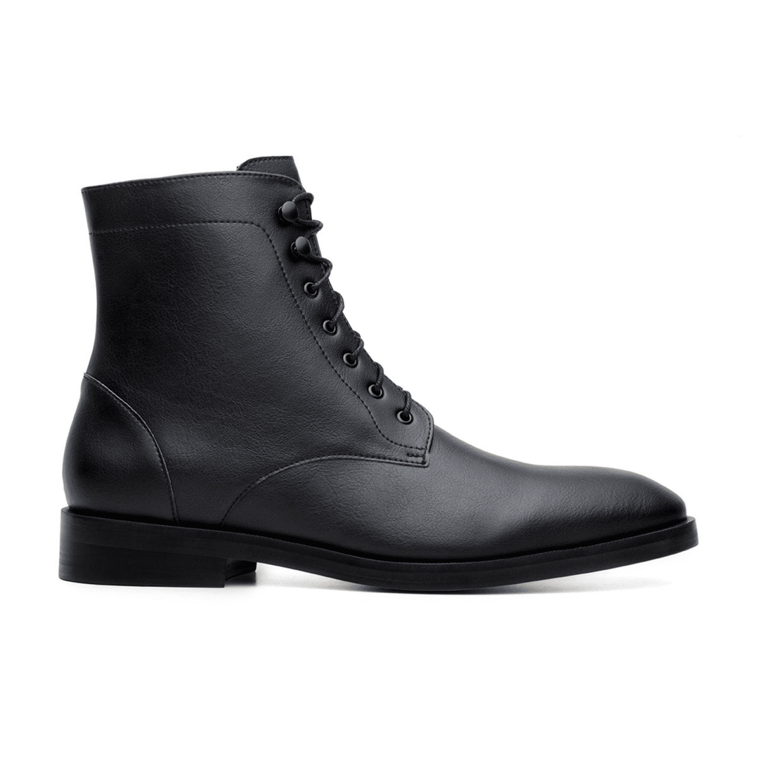 'Howard' vegan men's lace-up boots by Ahimsa - black