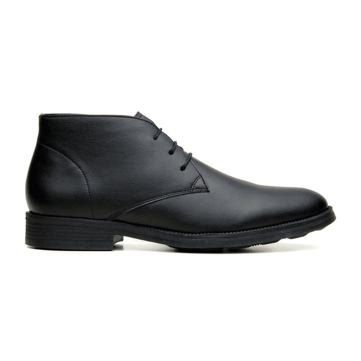 'Tivoli' classic vegan leather Chukka by Vincente Verde -  black