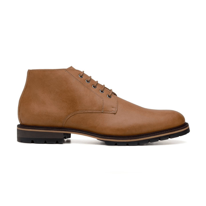 'Roger' vegan men's lace-up boots by Ahimsa - tan