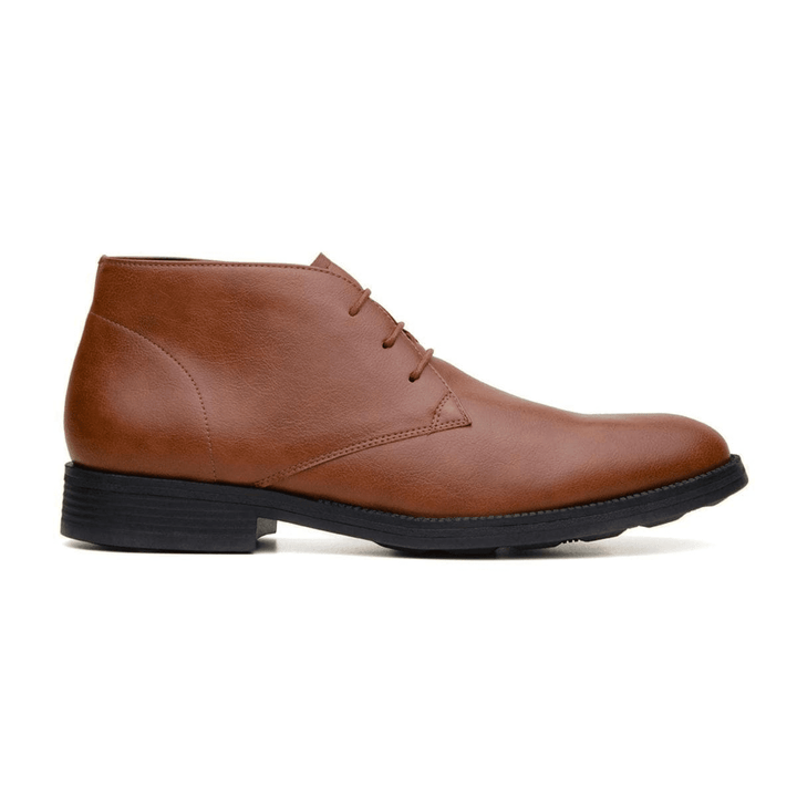 'Tivoli' classic vegan leather Chukka by Vincente Verde -  cognac