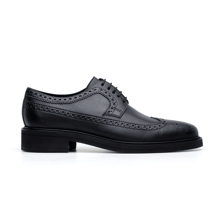 'Longwing' classic brogue in high-quality vegan leather by Brave Gentleman - black