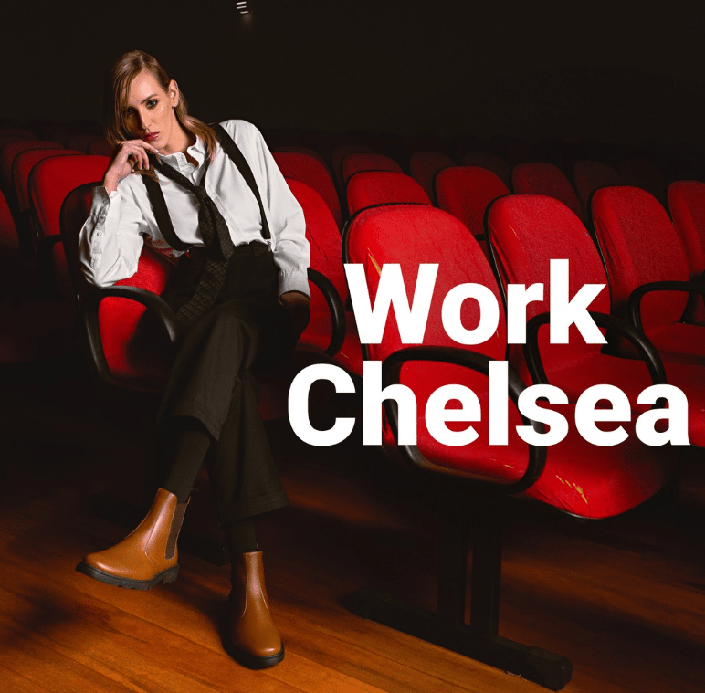 'Work Chelsea' Unisex Chelsea vegan boots by Ahimsa - cognac