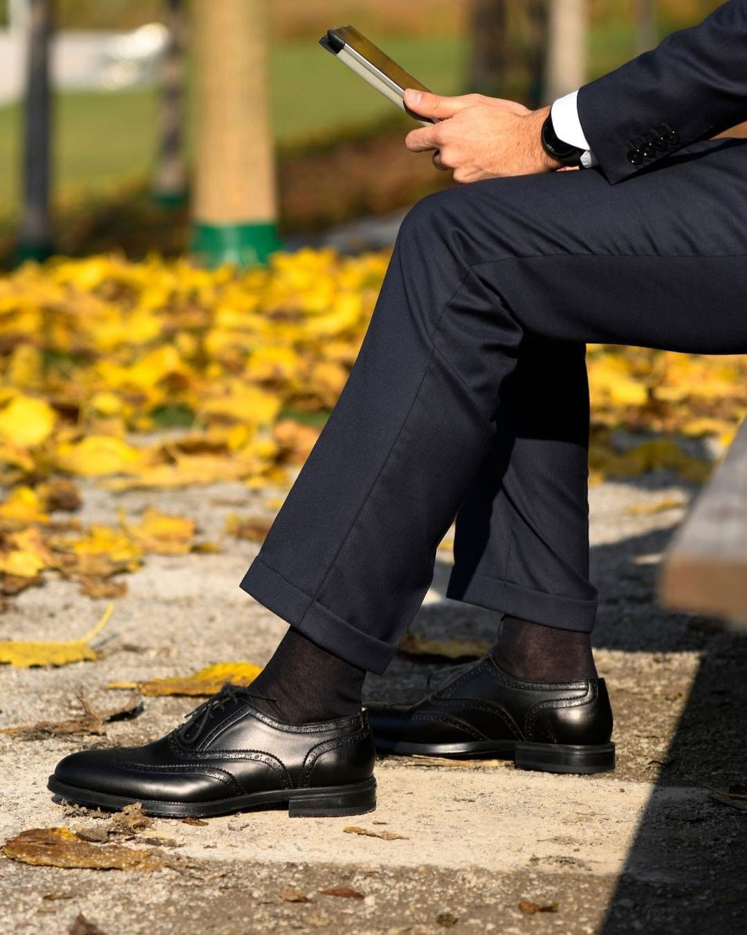 Men's vegan oxford brogue by Solari Milano - black or brown