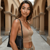 'Camille' handbag by Zette - black