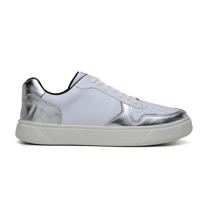 Sneaker 645 by Ahimsa - white and silver