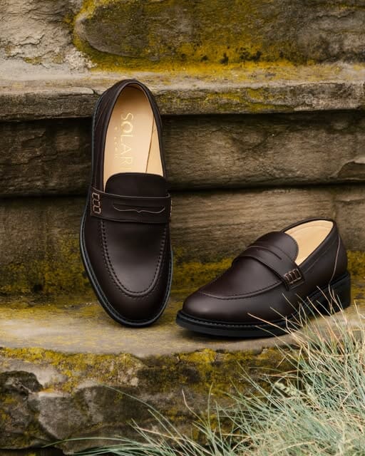 Women's vegan loafer by Solari Milano - black or brown