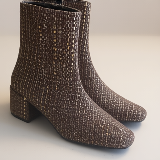 Women's textile zip-up ankle boots, size EU 37