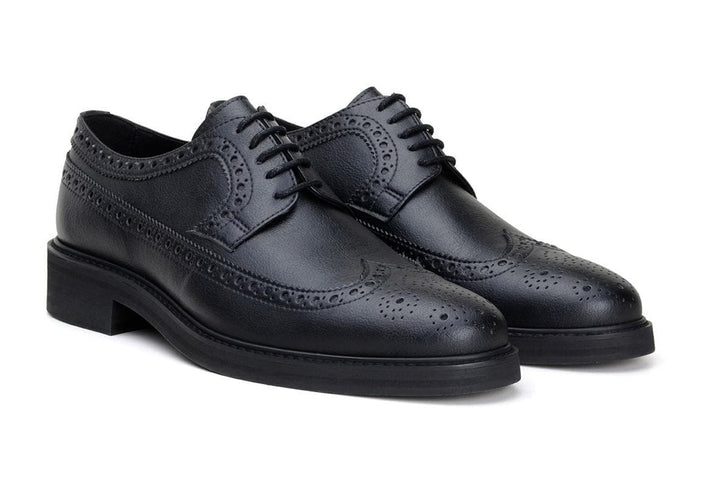 'Longwing' classic brogue in high-quality vegan leather by Brave Gentleman - black - Vegan Style