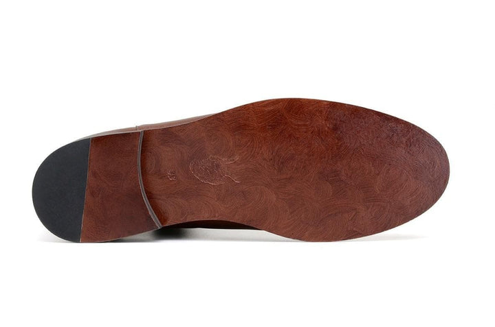 'Lover' classic chelsea boot in high-quality vegan leather by Brave Gentleman - cognac - Vegan Style