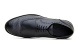 Classic wing-tip vegan leather by Vincente Verde -  black - Vegan Style