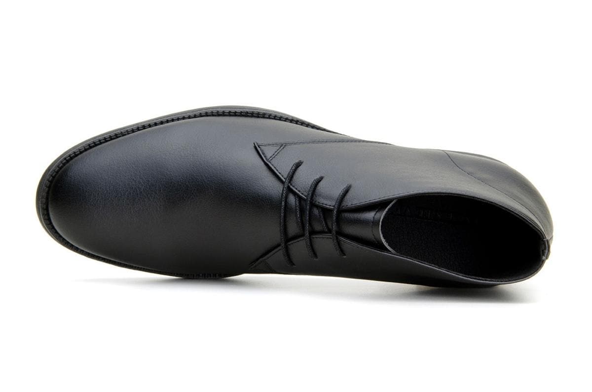 Classic vegan leather Chukka by Vincente Verde -  black - Vegan Style