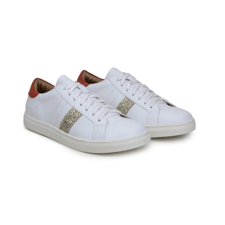 'Beck' women's white sneaker by Zette Shoes