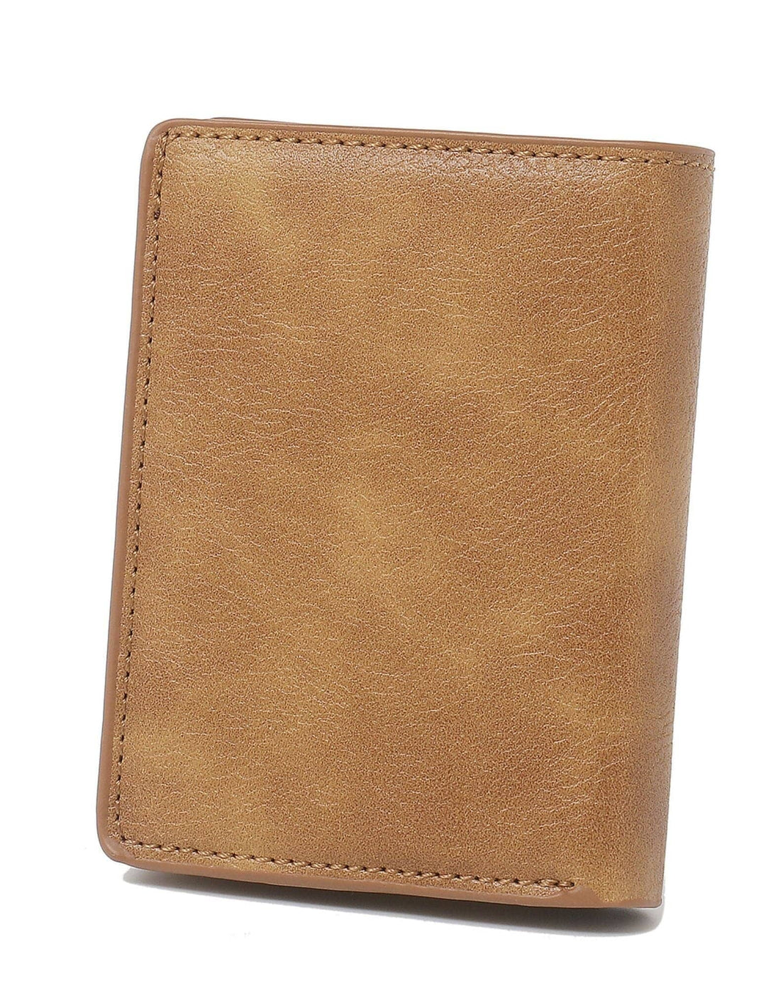MINIMALIST UNISEX VEGAN LEATHER WALLET I TAN