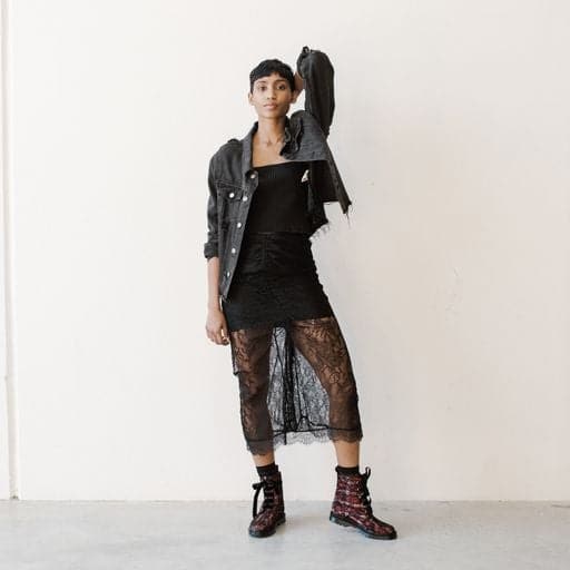 'Billie' vegan combat boots by Zette Shoes - tartan lace