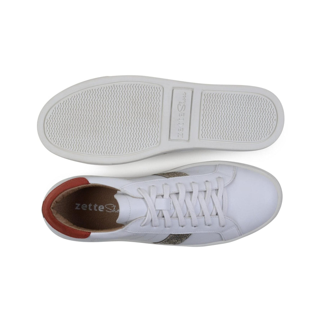 'Beck' women's white sneaker by Zette Shoes