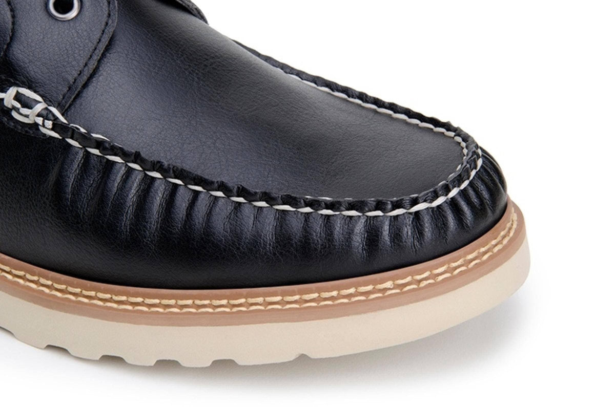 'Chris' Unisex lace-up vegan boots by Ahimsa - black - Vegan Style