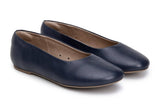'Nelita' vegan women's flat by Ahimsa - navy - Vegan Style