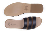 'Noemi' women's vegan sandals by Ahimsa - black - Vegan Style