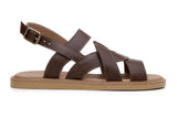 'Camila' vegan-leather sandal by Ahimsa Shoes - cognac - Vegan Style