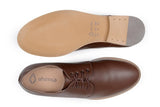 'Teresa' Women's Vegan Derby by Ahimsa - cognac