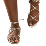 Flat vegan sandal by Arenaria - silver