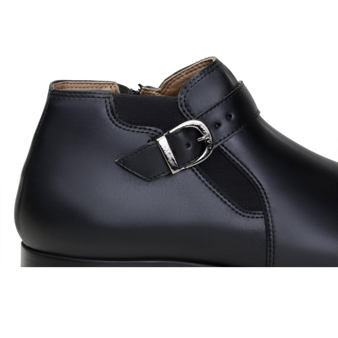 'Archer' men's black vegan-leather boot by Zette Shoes