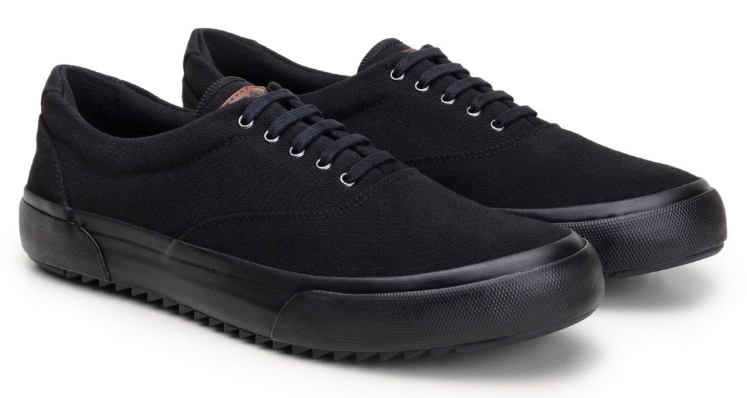 'Revenant' sneaker with vulcanised outsole by Brave Gentleman - black