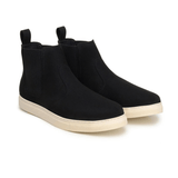 'Bologna' vegan suede Chelsea boot by Vincente Verde -  Black
