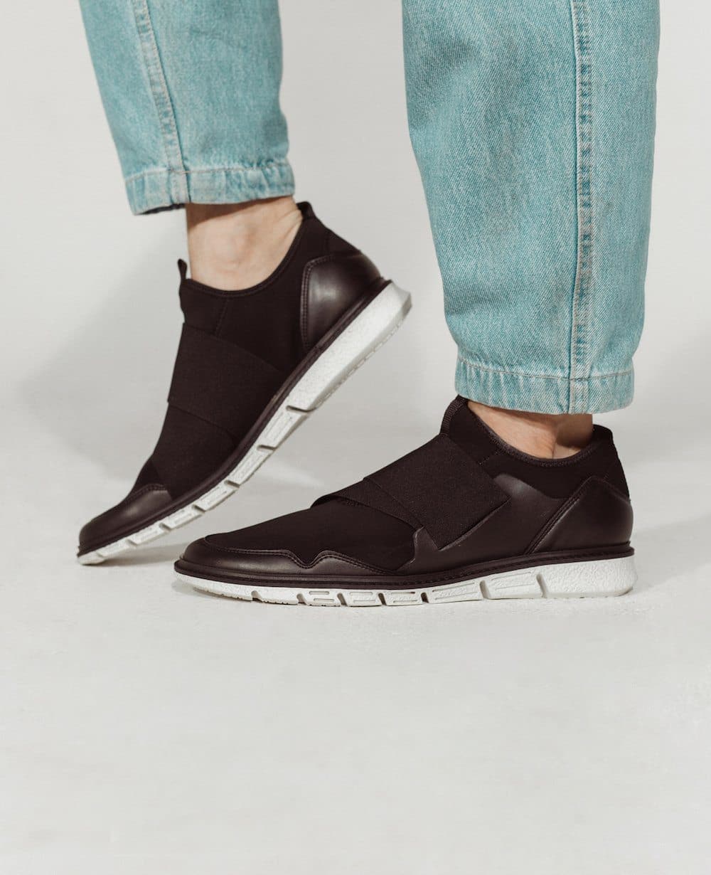 'Caspar' - men's vegan sneaker by Zette Shoes - black