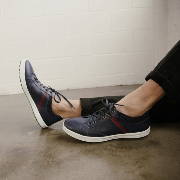 'Ciaran' men's vegan sneaker by Zette Shoes - navy