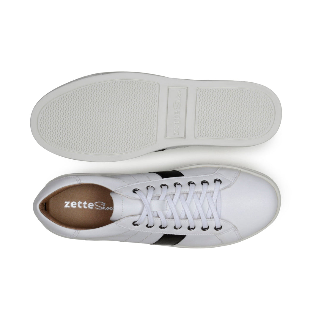 'Beck' women's corn-leather 🌽 sneaker by Zette Shoes - white