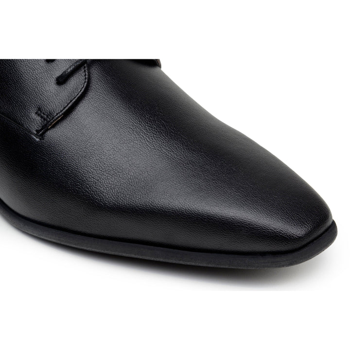 'Nero' Men's corn-leather 🌽 Derby shoe by Zette Shoes - matte black