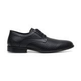 'Joshua' Men's vegan-leather Derby shoe by Zette Shoes - black