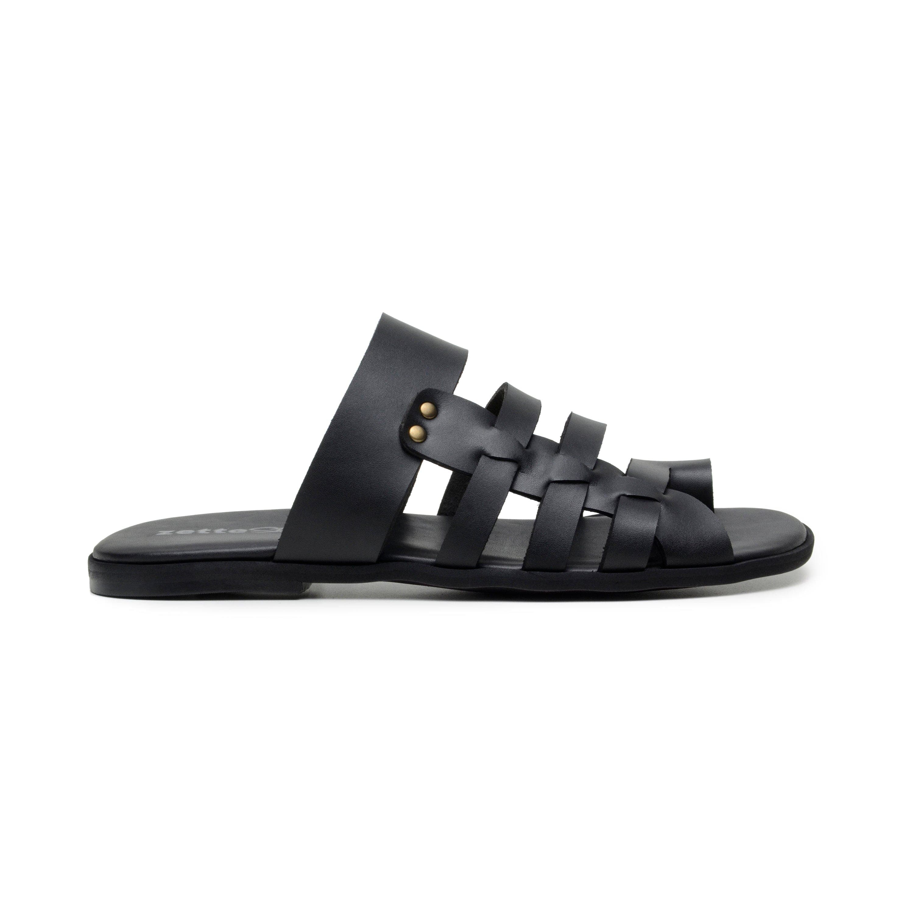 Leather discount upper sandals