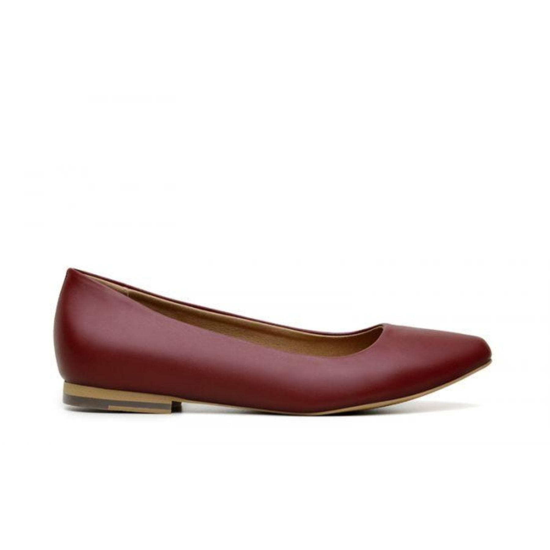 Womens burgundy flat on sale shoes