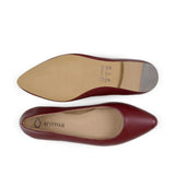 'Diana' Vegan Women's Flat by Ahimsa - Burgundy