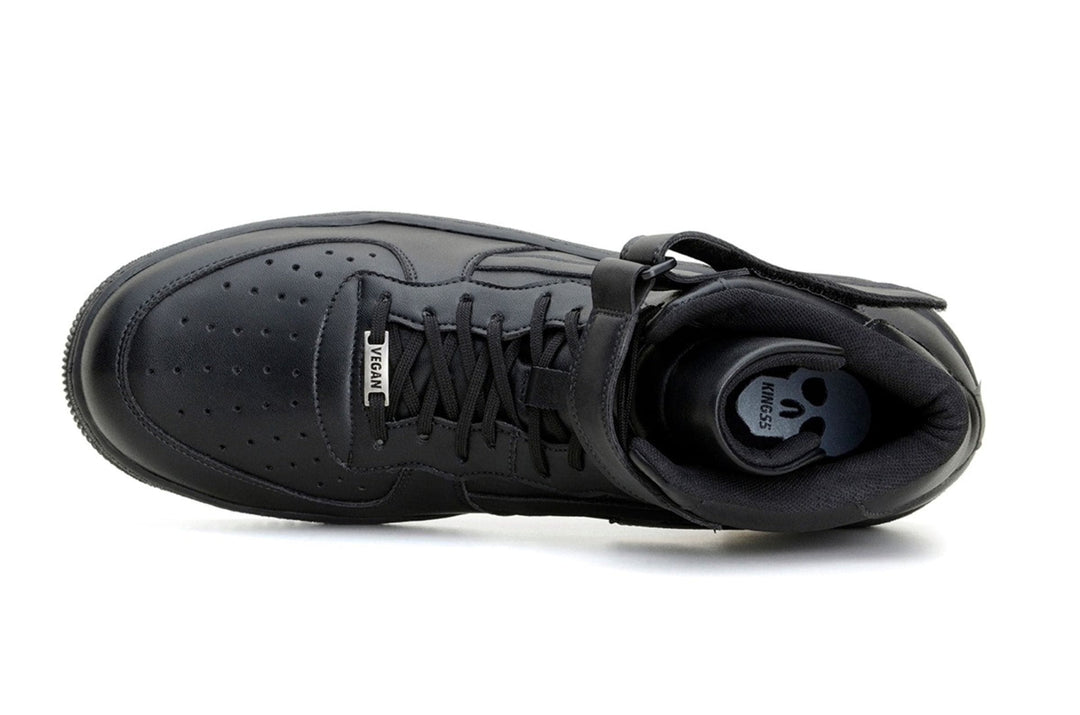 'Paramount' matte black vegan high-top sneaker by King55 - Vegan Style