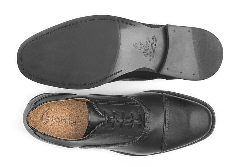 'Arthur' Men's classic shoe  by Ahimsa - black - Vegan Style