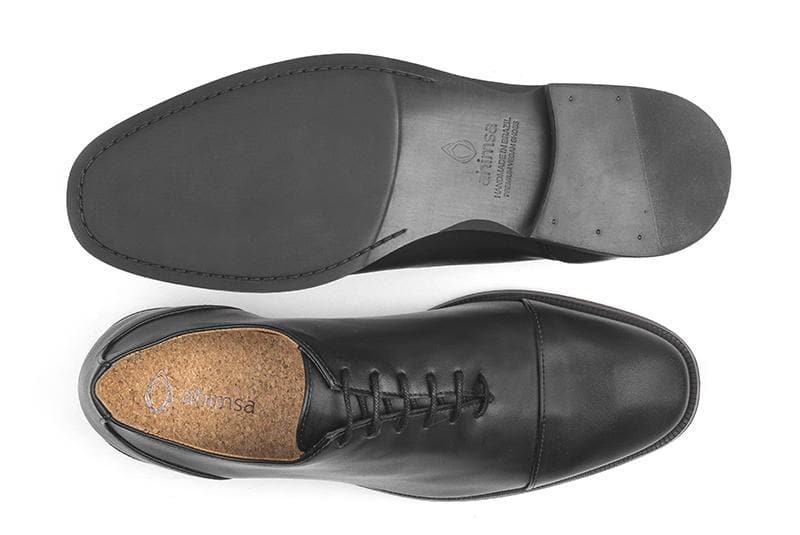 'Richard' Men's classic shoe  by Ahimsa - black - Vegan Style