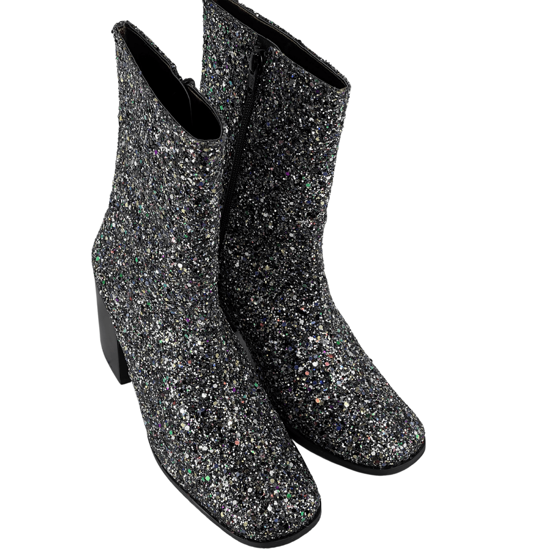Gray mid 2025 calf boots