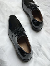 'Nero' - men's vegan dress shoe by Zette Shoes - Black Patent