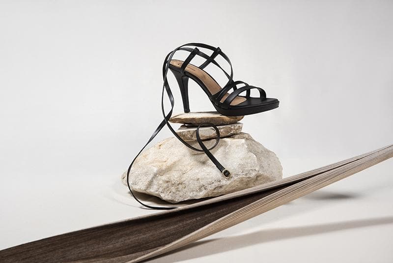 'Sandra' vegan stiletto heel by Ahimsa - Black