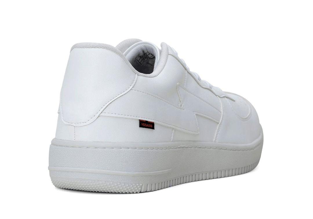 'Paramount' matte white vegan low-top sneaker by King55 - Vegan Style