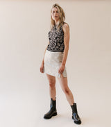 'Chloe' black vegan-leather chelsea boot with chunky sole by Zette Shoes