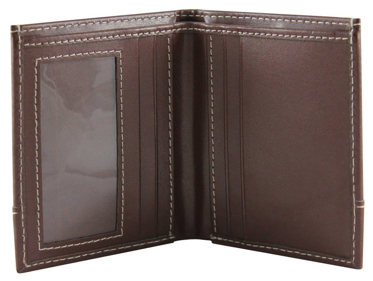'Coleman' Bi-Fold Vegan Wallet by The Vegan Collection - Brown - Vegan Style