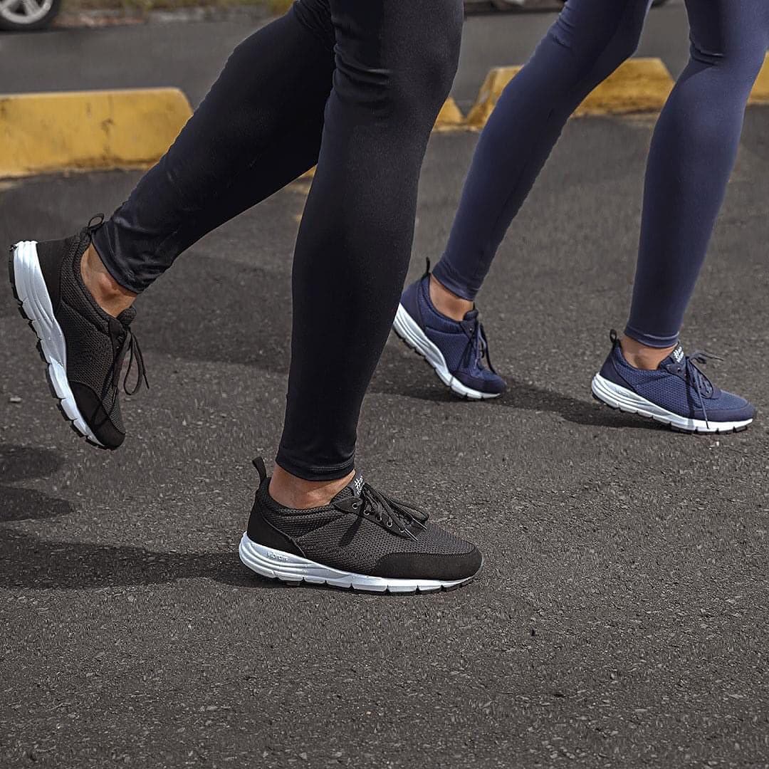 Wave Trainer' vegan lace-up athletic sneaker by Ahimsa black