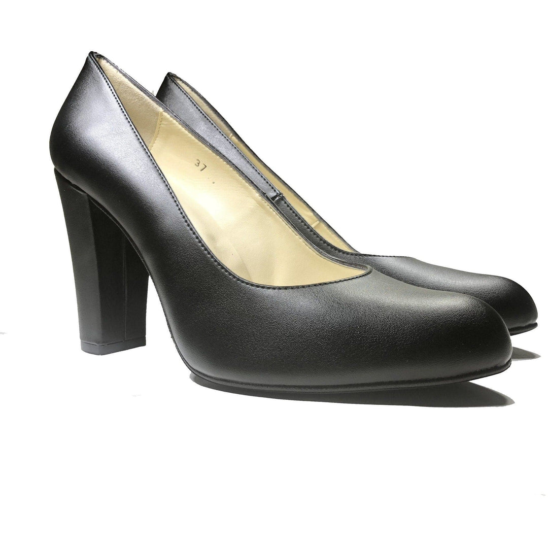 'Tanya' Black vegan leather high heel by Zette Shoes - Vegan Style